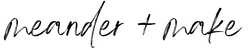 Meander + Make logo